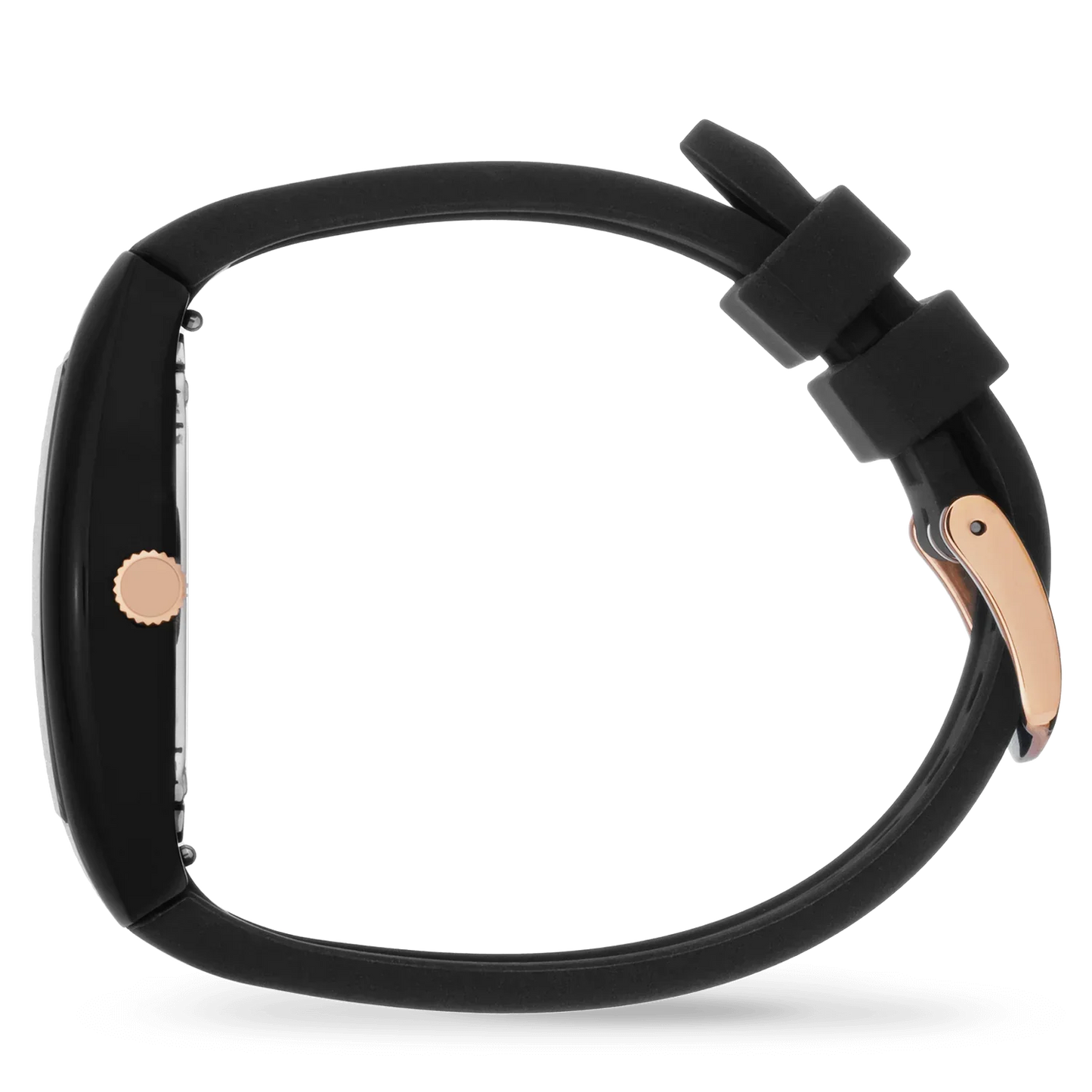 ICE boliday Black Sunset Rose-Gold Watch 024032 with gradient dial and black bracelet.