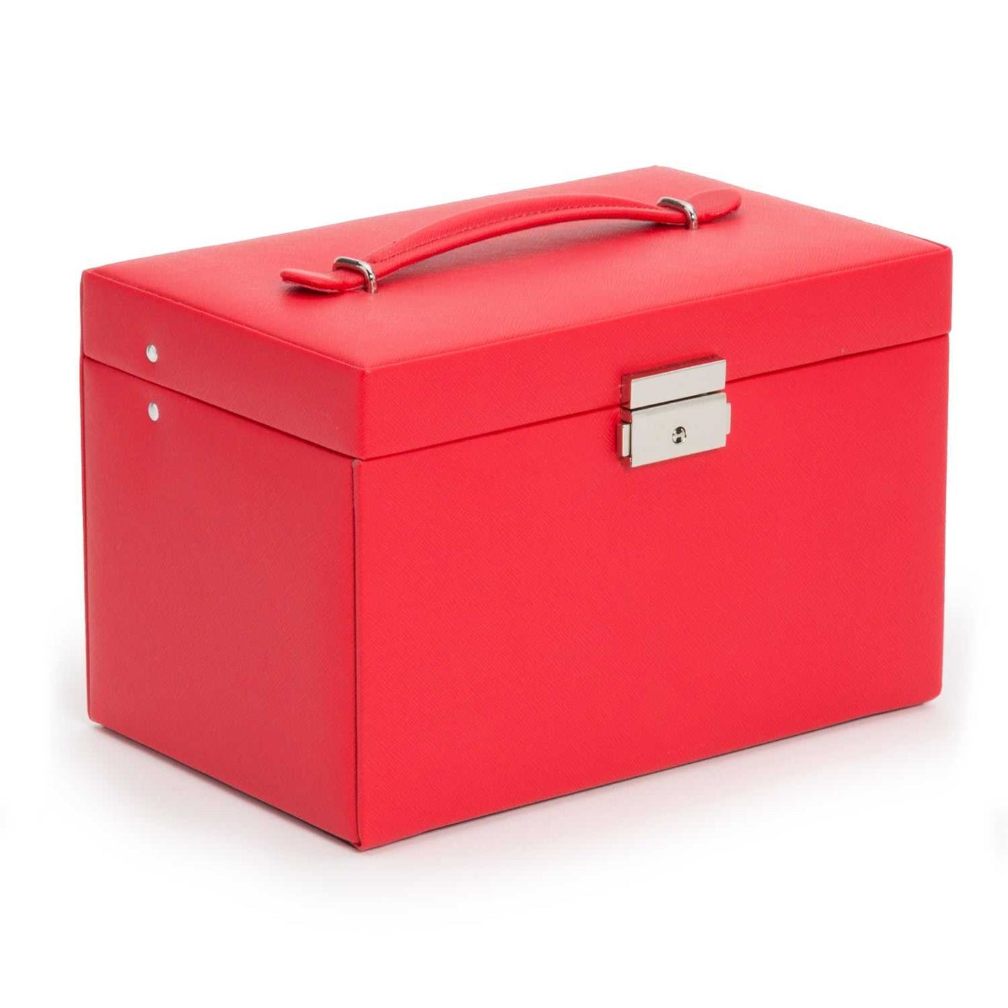 Strapista UKJewellery BoxWolf Heritage Small Jewellery Box Red Saffiano 280014Strapista UK