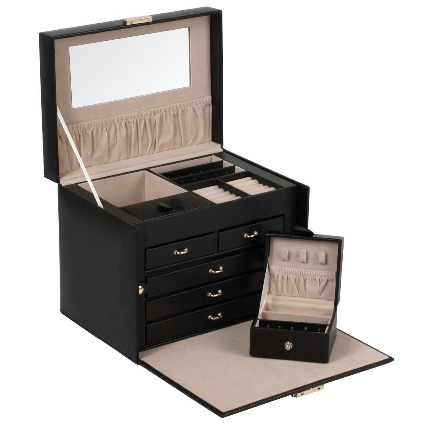 Strapista UKJewellery BoxWolf Heritage Medium Jewellery Box Black 280102Strapista UK