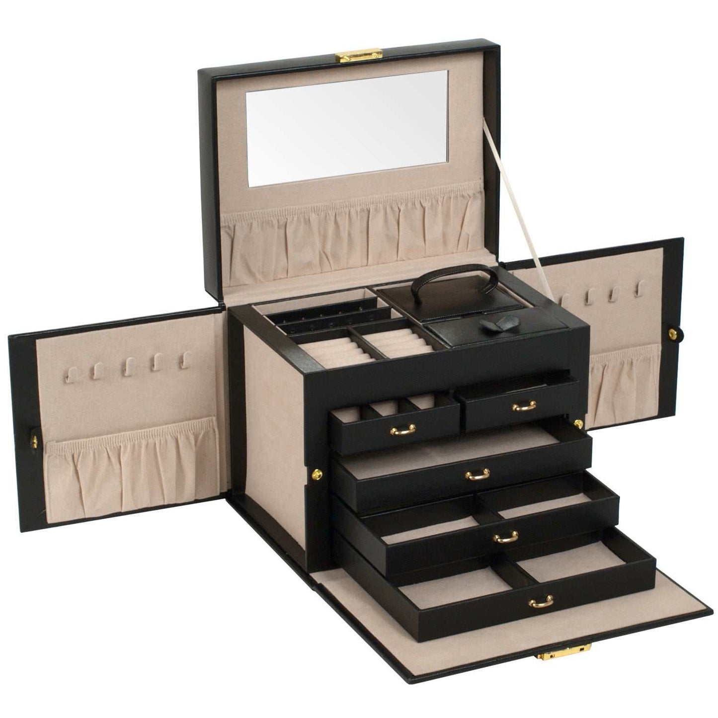 Strapista UKJewellery BoxWolf Heritage Medium Jewellery Box Black 280102Strapista UK