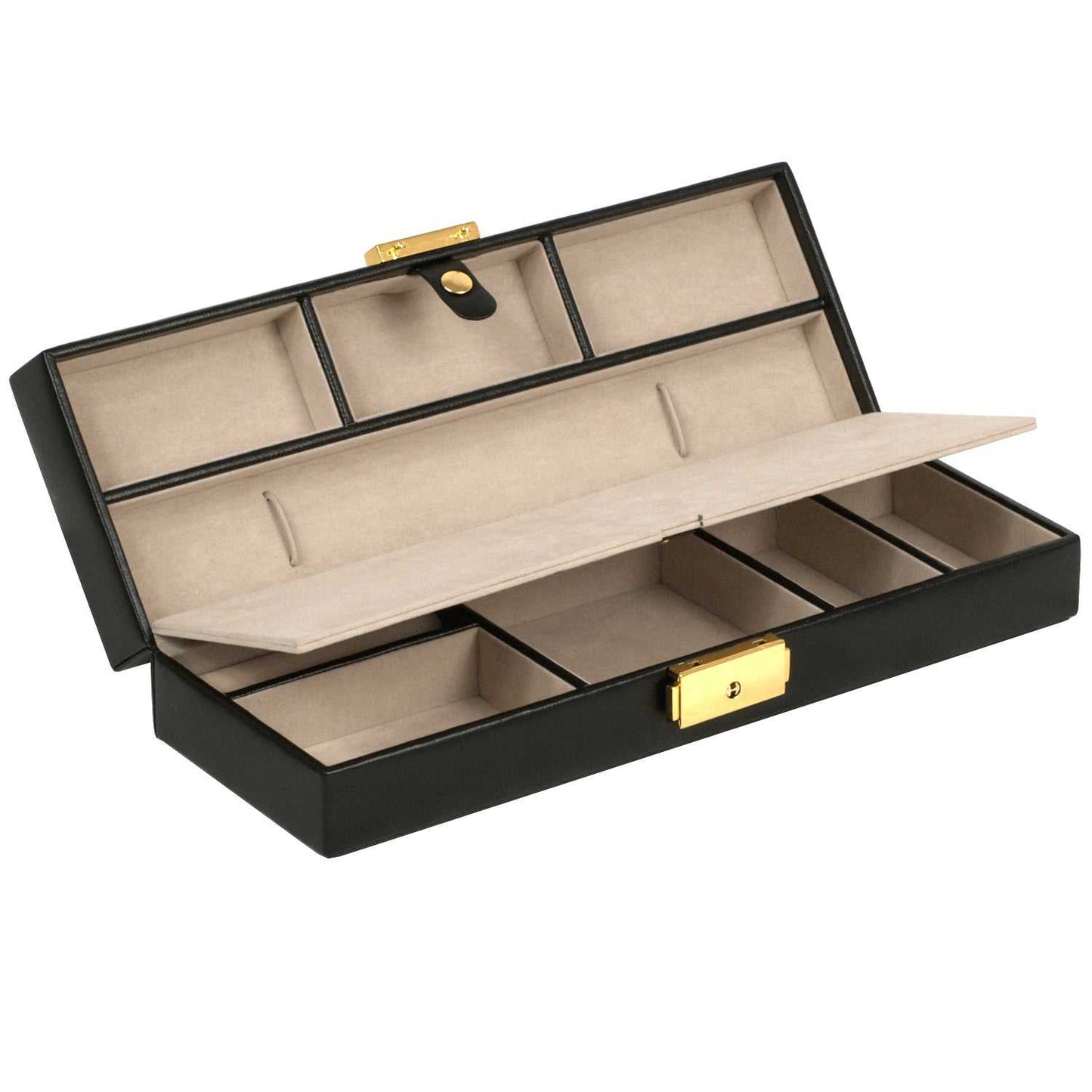 Strapista UKWolf Heritage Safe Deposit Jewellery Box Black 280302Strapista UK