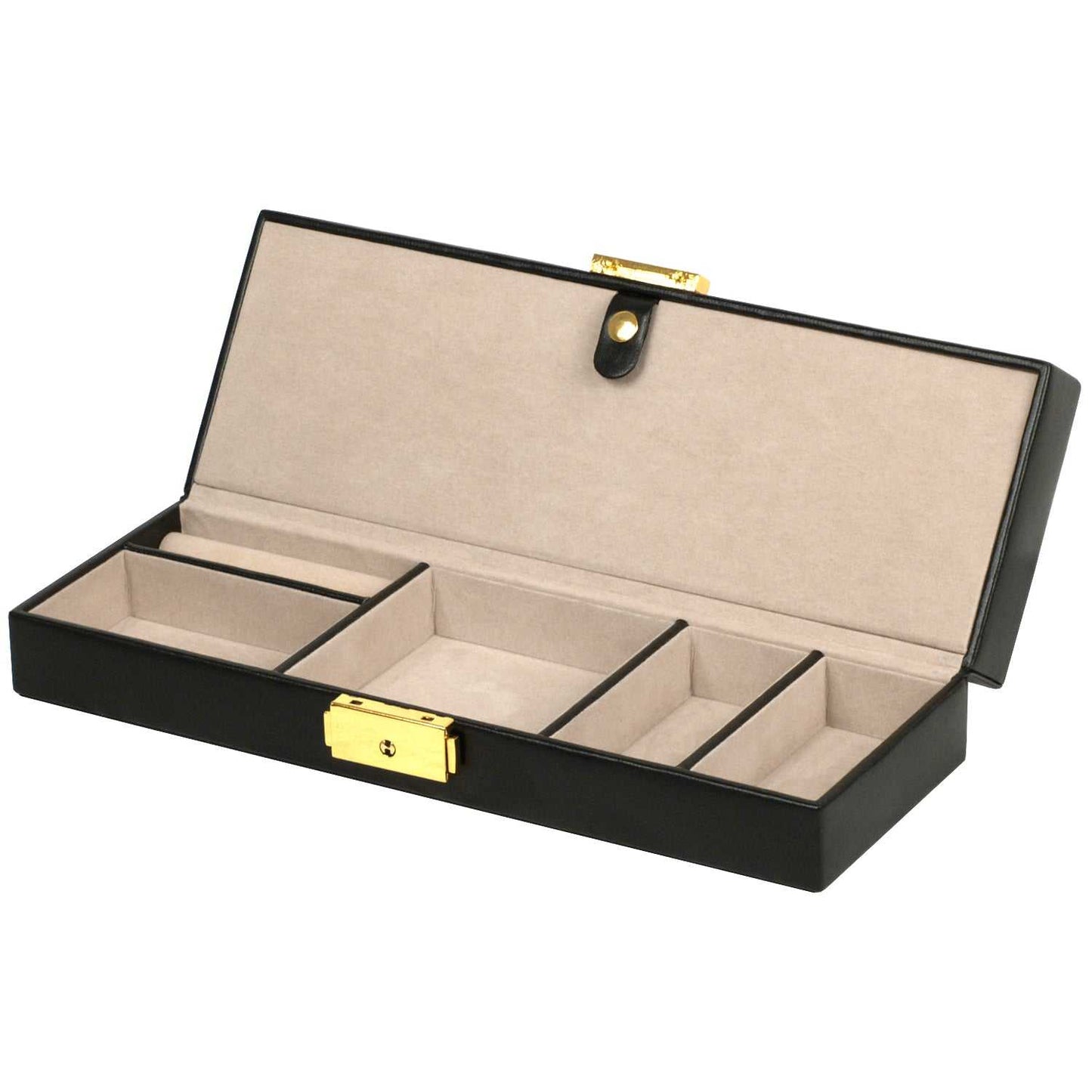 Strapista UKWolf Heritage Safe Deposit Jewellery Box Black 280302Strapista UK