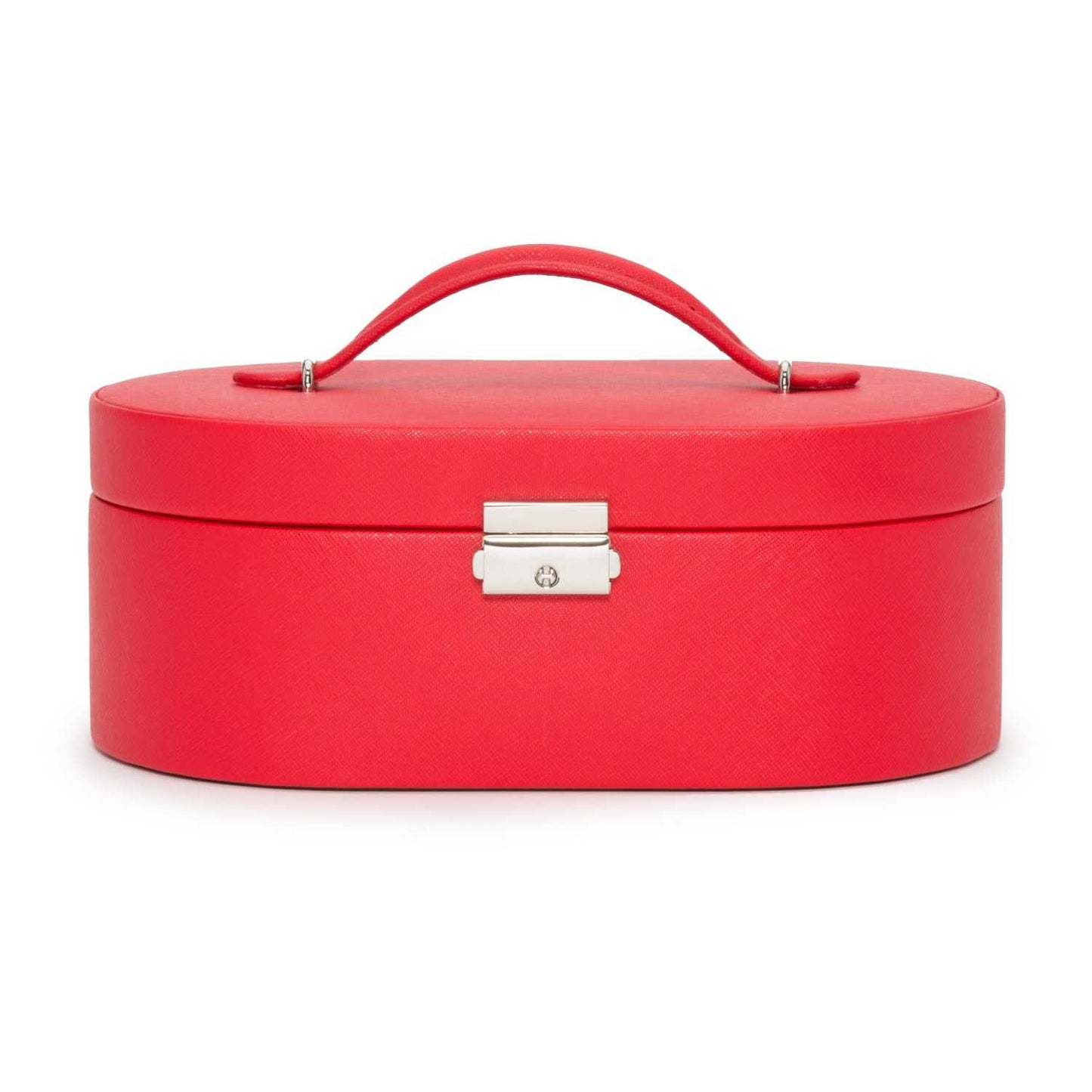 Strapista UKJewellery BoxWolf Heritage Oval Jewellery Box Red Saffiano 280514Strapista UK