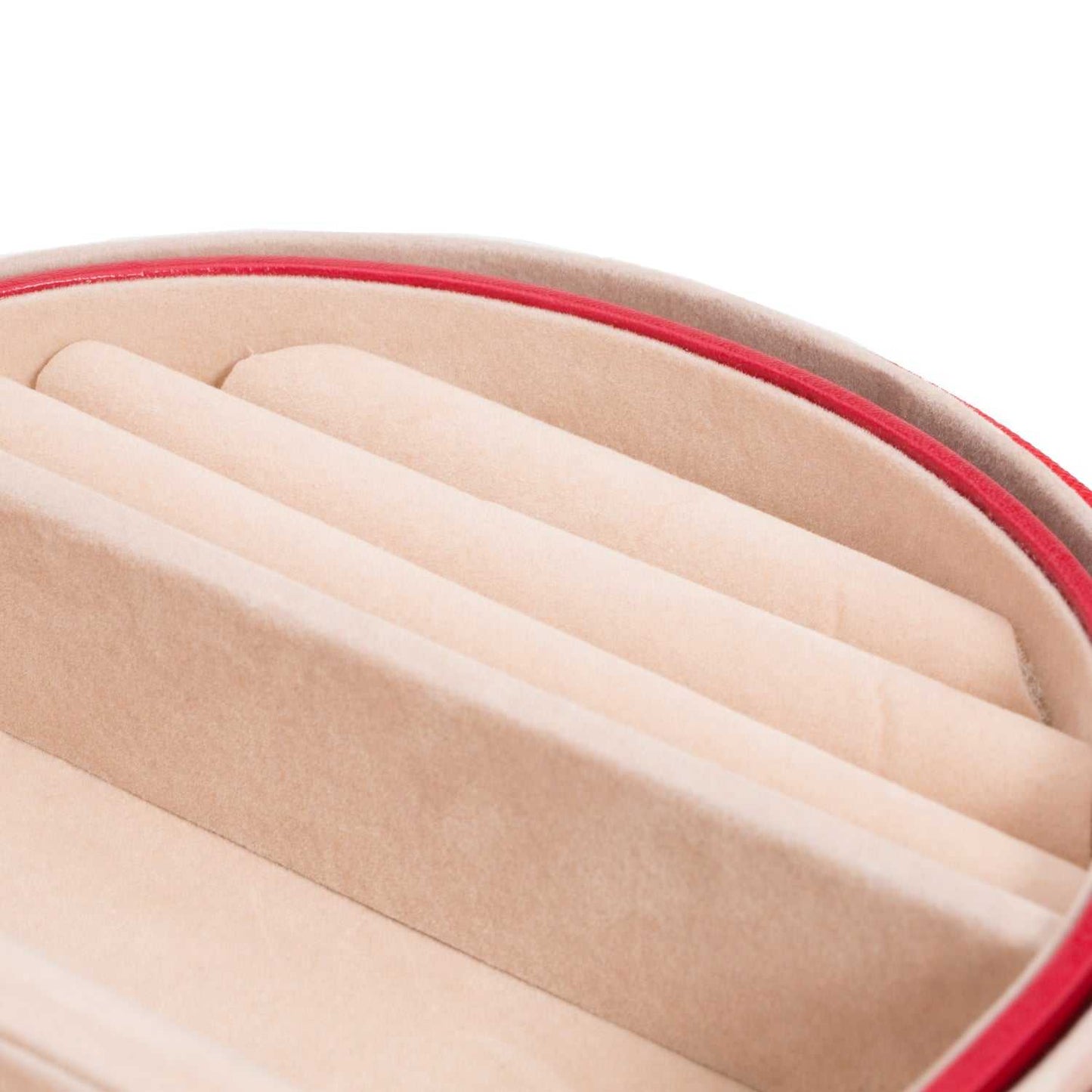 Strapista UKJewellery BoxWolf Heritage Oval Jewellery Box Red Saffiano 280514Strapista UK