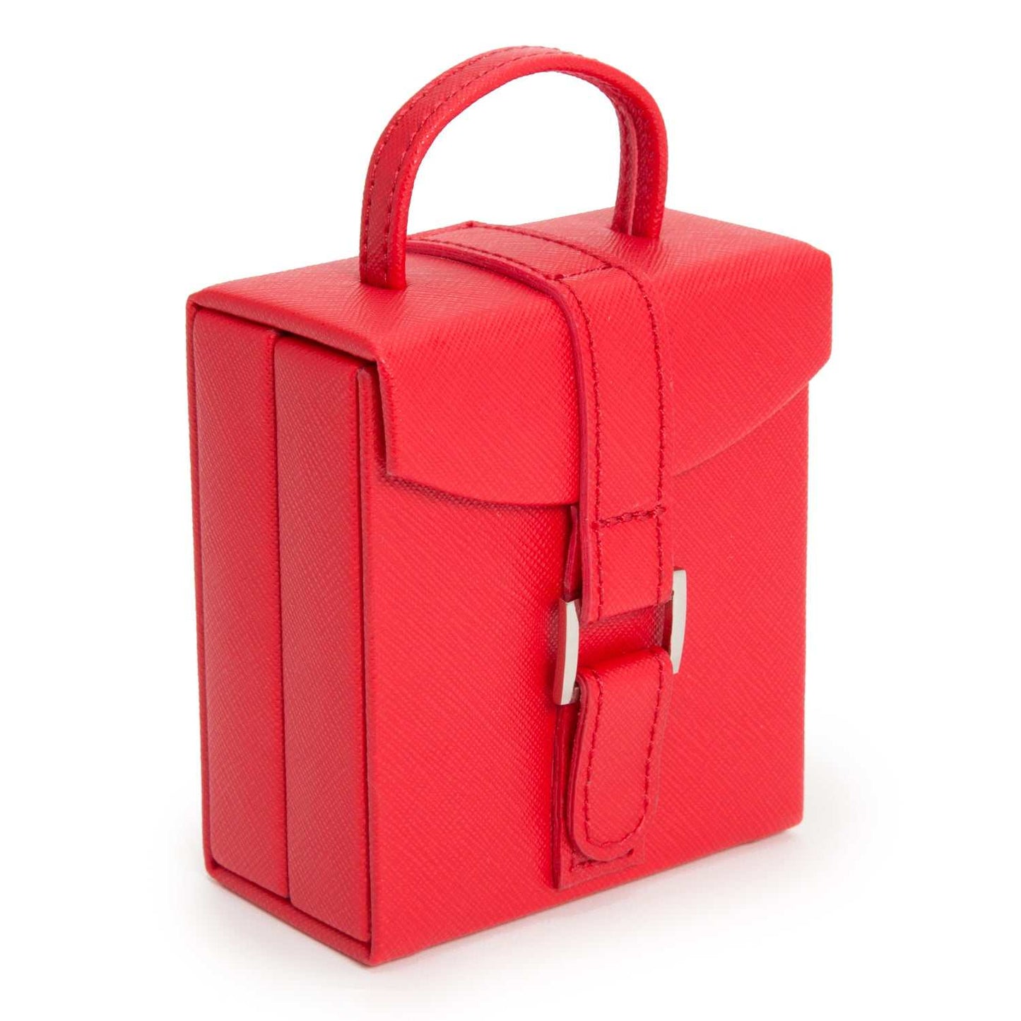 Jewellery BoxWolf Heritage Fold-Out Travel Red Saffiano Jewellery Box 281214Introducing the Wolf Heritage Fold-Out Travel Red Saffiano Jewellery Box (Model: 281214) – a harmonious blend of classic design and vibrant elegance. Elevate your je