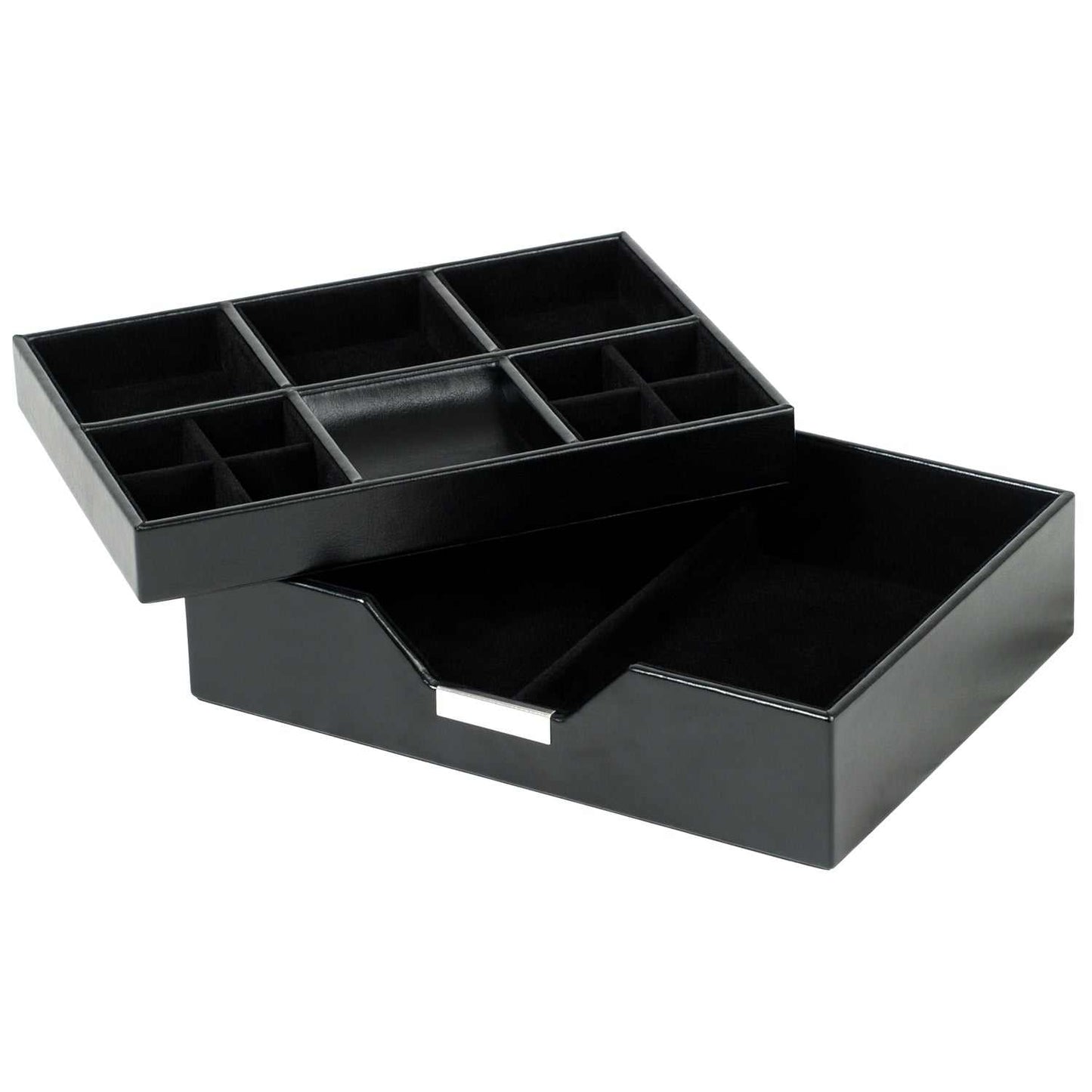 Strapista UKValet TrayWolf Heritage Set of 2 Valet Trays Black 290302Strapista UK