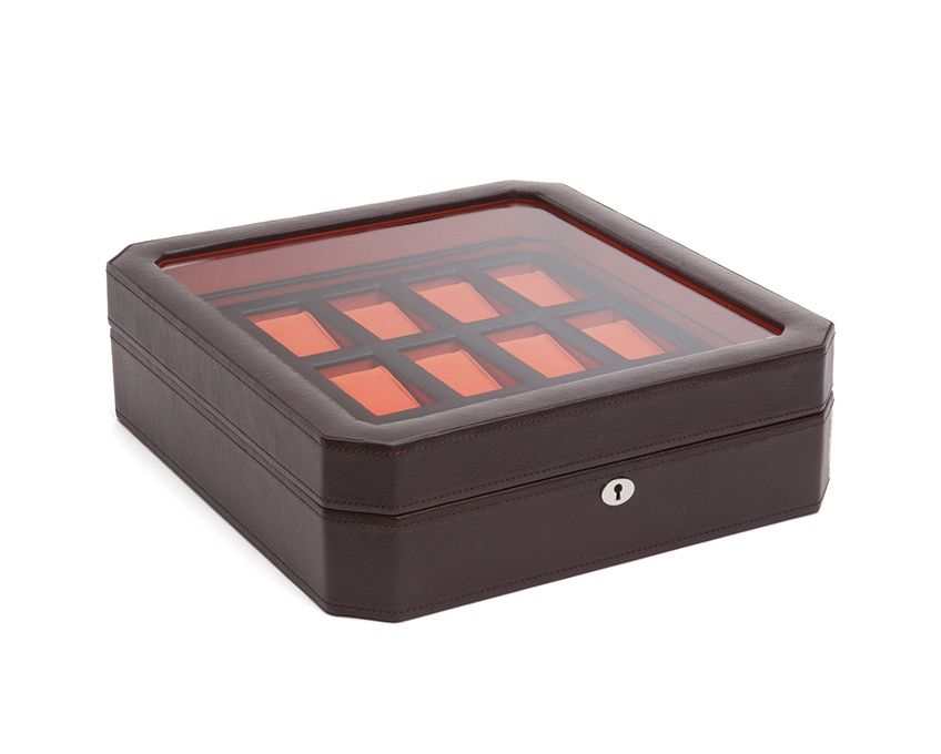 watch boxesWolf Heritage Windsor 15 Piece Watch Box Brown/Orange 458506Introducing the Wolf Heritage Windsor 15 Piece Watch Box in Brown/Orange (Model 458506) – a sophisticated and functional accessory meticulously crafted to showcase a