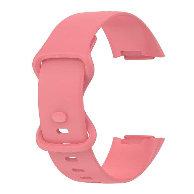 Pink Fitbit Charge 5 compatible strap, available in sizes S and L.