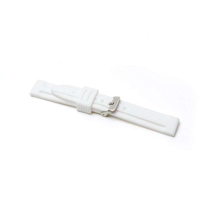White silicone strap
