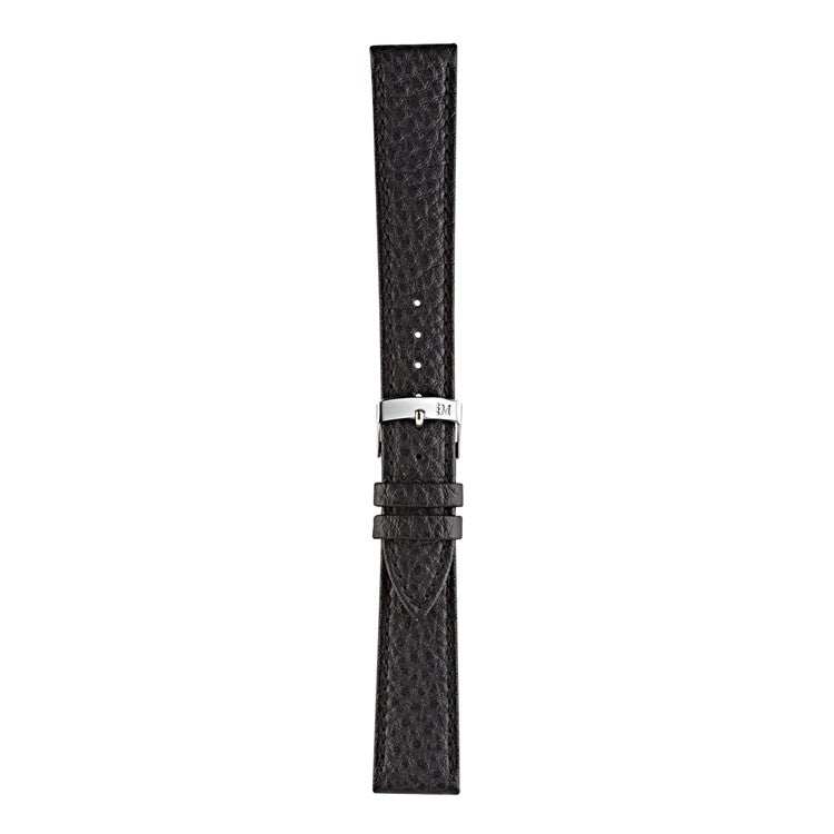 Morellato Duster Coated Leather Strap with polyurethane top layer and tonal stitching.