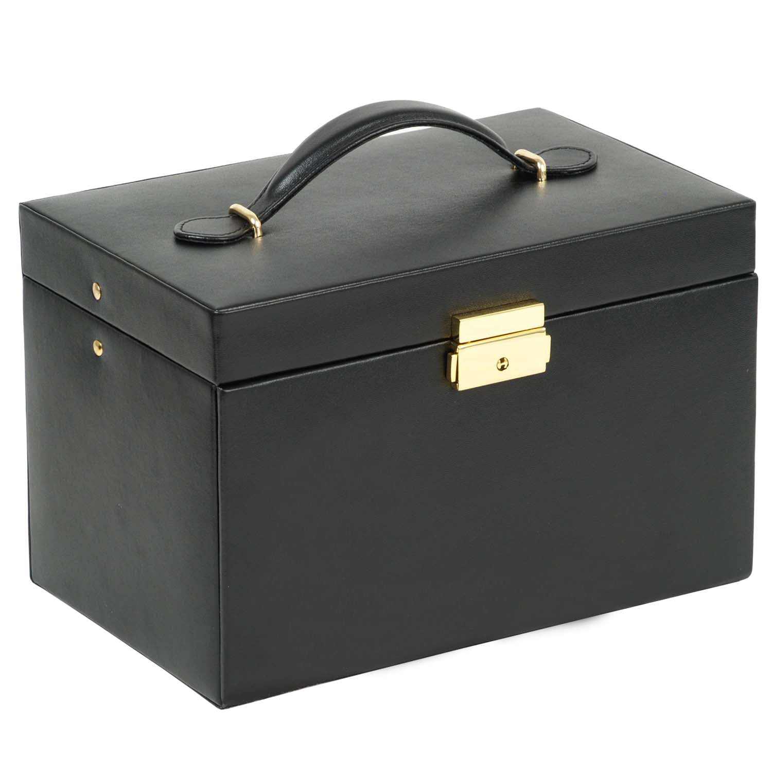 Strapista UKJewellery BoxWolf Heritage Small Jewellery Box Black 280002Strapista UK