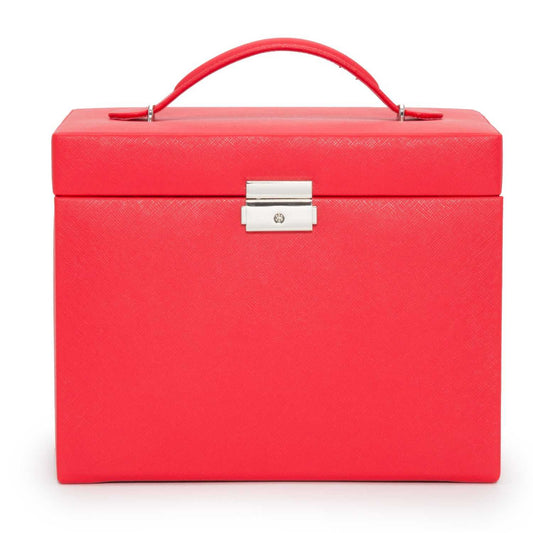 Strapista UKJewellery BoxWolf Heritage Medium Jewellery Box Red Saffiano 280114Strapista UK