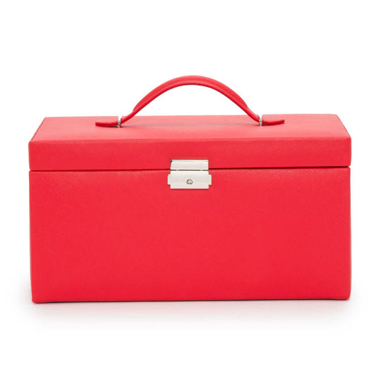 Strapista UKJewellery BoxWolf Heritage Large Jewellery Box Red Saffiano 280214Strapista UK