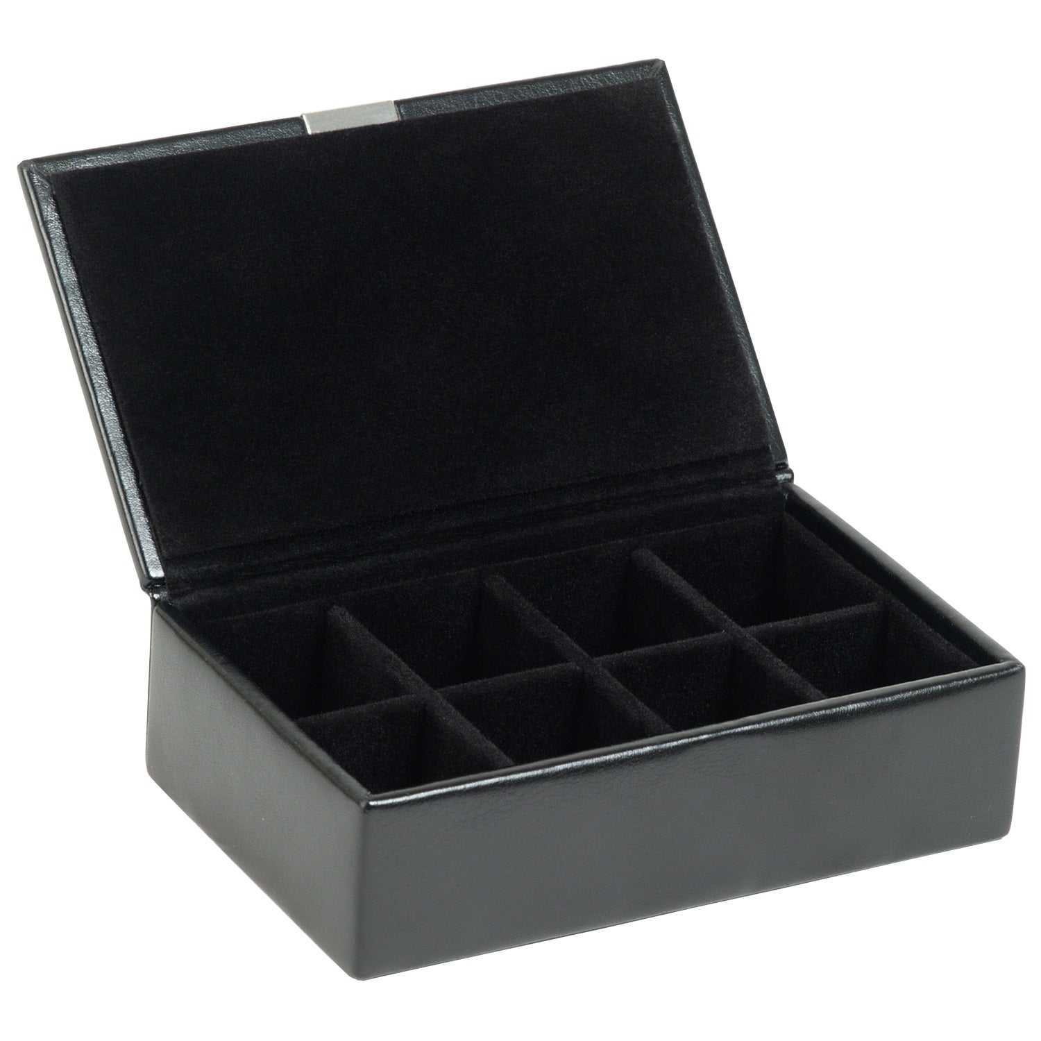WOLFWOLF HERITAGE 8 PIECE BLACK CUFFLINK BOX | 290202Strapista UK