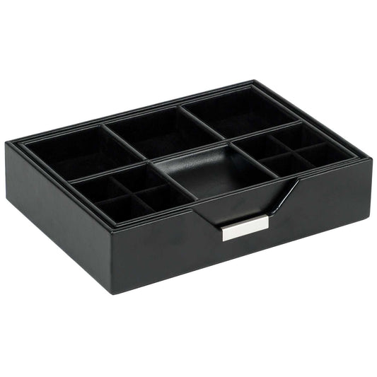 Strapista UKValet TrayWolf Heritage Set of 2 Valet Trays Black 290302Strapista UK