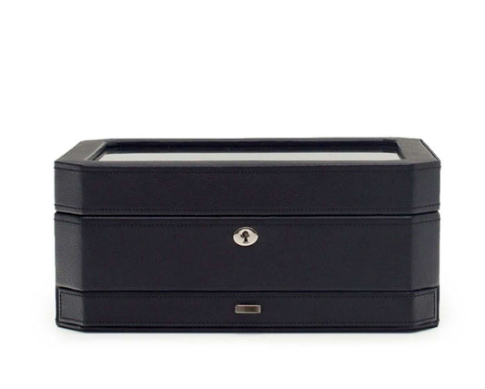 Strapista UKwatch boxesWolf Heritage Windsor 10 Piece Watch Box with Drawer Black/Purple 4586Strapista UK