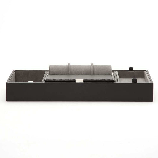 Strapista UKValet TrayWolf Howard Valet Tray With Roll Black 465103Strapista UK