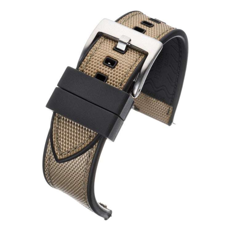 Watch StrapSailcloth & Rubber Hybrid Watch Strap - Premium Nylon Upper | Durable Our Sailcloth &amp; Rubber Hybrid Watch Straps are perfect for those seeking both style and durability. The premium reinforced nylon upper, inspired by ship sails, a