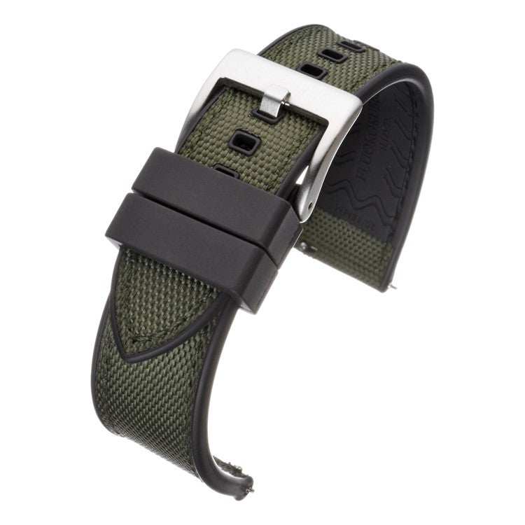 Watch StrapSailcloth & Rubber Hybrid Watch Strap - Premium Nylon Upper | Durable Our Sailcloth &amp; Rubber Hybrid Watch Straps are perfect for those seeking both style and durability. The premium reinforced nylon upper, inspired by ship sails, a