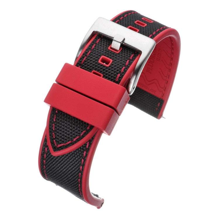Watch StrapSailcloth & Rubber Hybrid Watch Strap - Premium Nylon Upper | Durable Our Sailcloth &amp; Rubber Hybrid Watch Straps are perfect for those seeking both style and durability. The premium reinforced nylon upper, inspired by ship sails, a