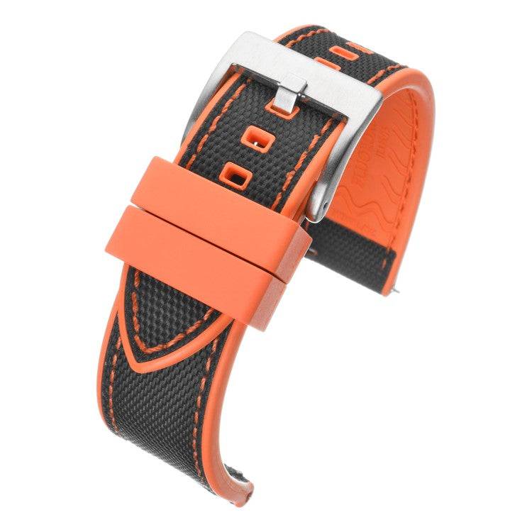 Watch StrapSailcloth & Rubber Hybrid Watch Strap - Premium Nylon Upper | Durable Our Sailcloth &amp; Rubber Hybrid Watch Straps are perfect for those seeking both style and durability. The premium reinforced nylon upper, inspired by ship sails, a
