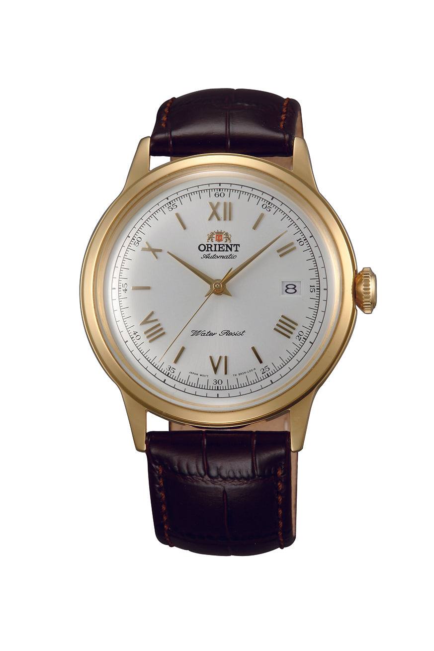 FAC00008W0 ORIENT WATCHESOrient Bambino Mechanical Watch (40.5mm) White Dial / Brown Leather FAStrapista UK